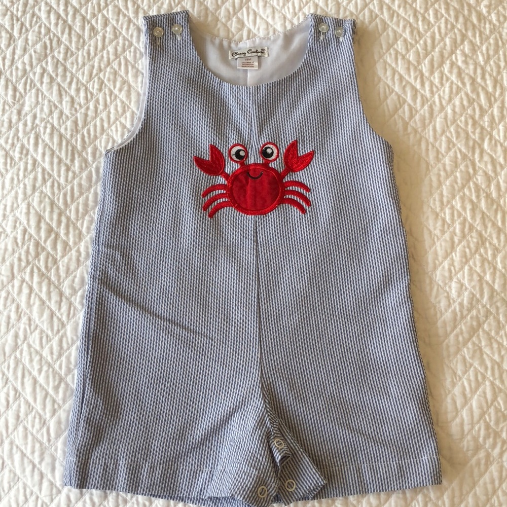 Classy Couture Romper, 18 months, Crab